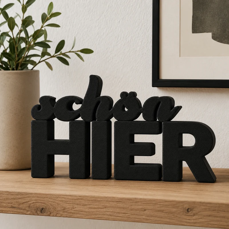 Schön Hier Aufsteller