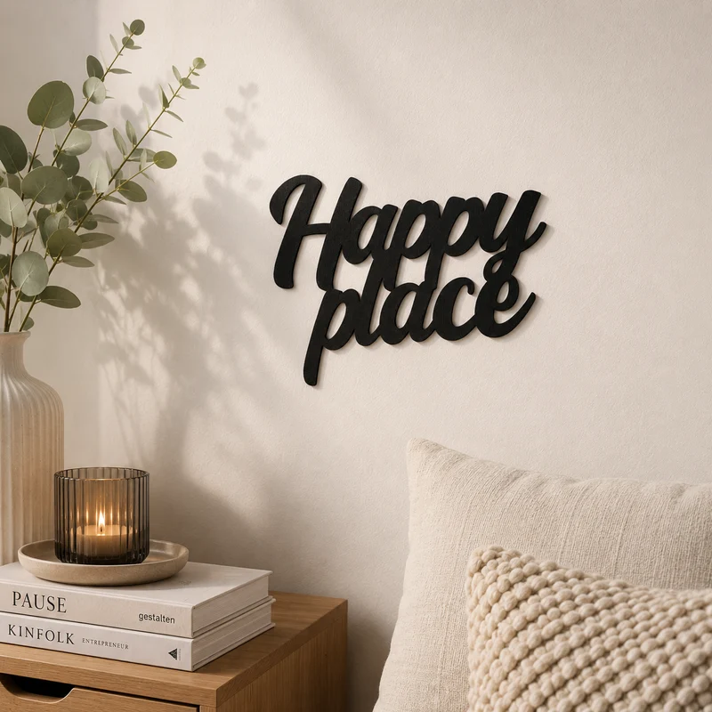 Happy Place Schild