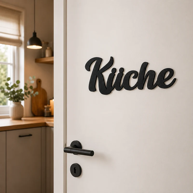Küche Türschild