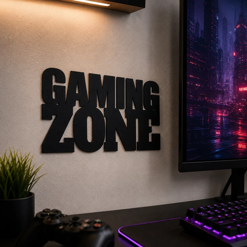 Gaming Zone Schild
