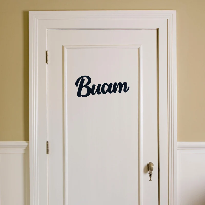 Buam Türschild