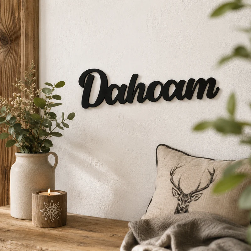 Dahoam Schild