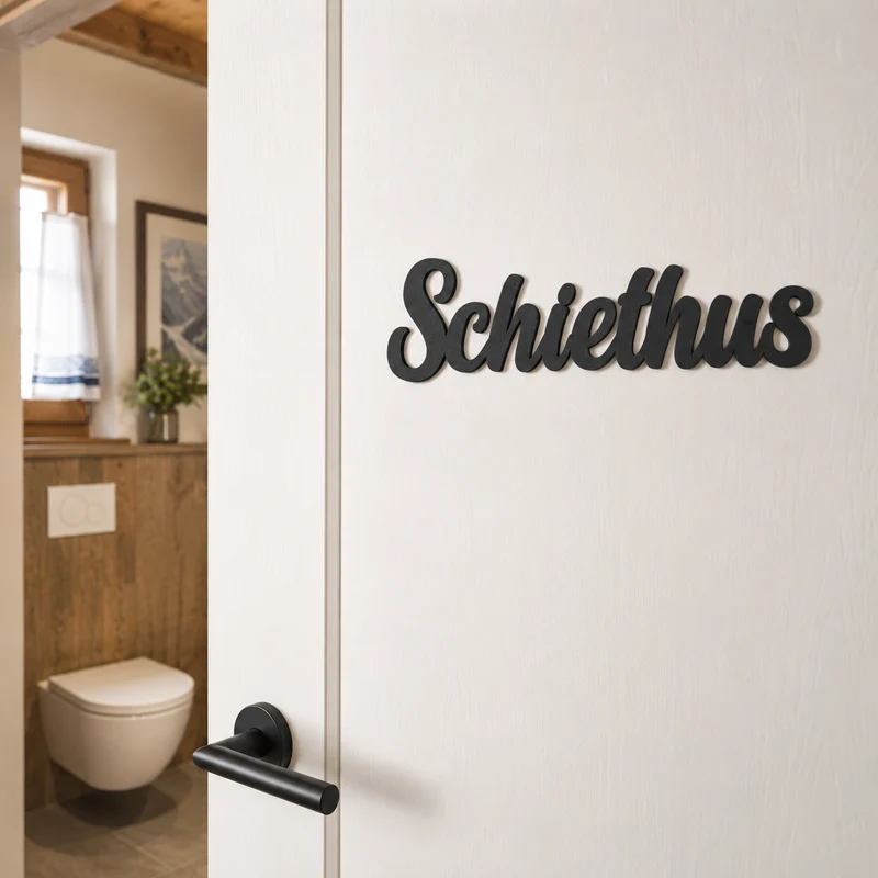 Schiethus Türschild