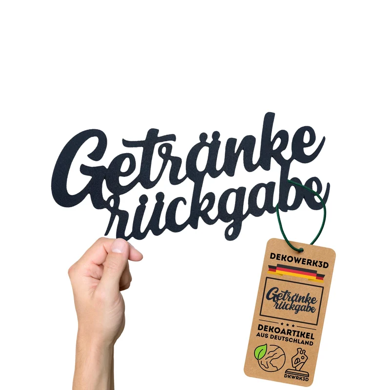Getränkerückgabe Schild
