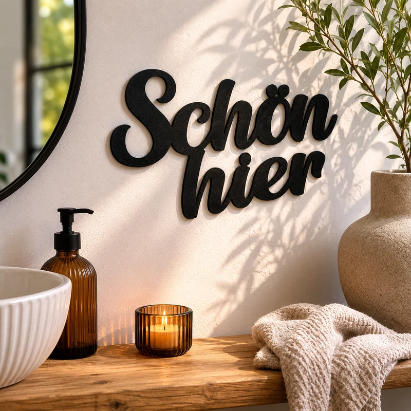 Schön Hier Schild