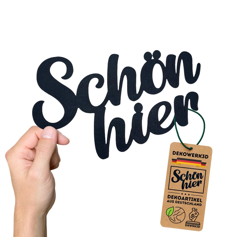 Schön Hier Schild