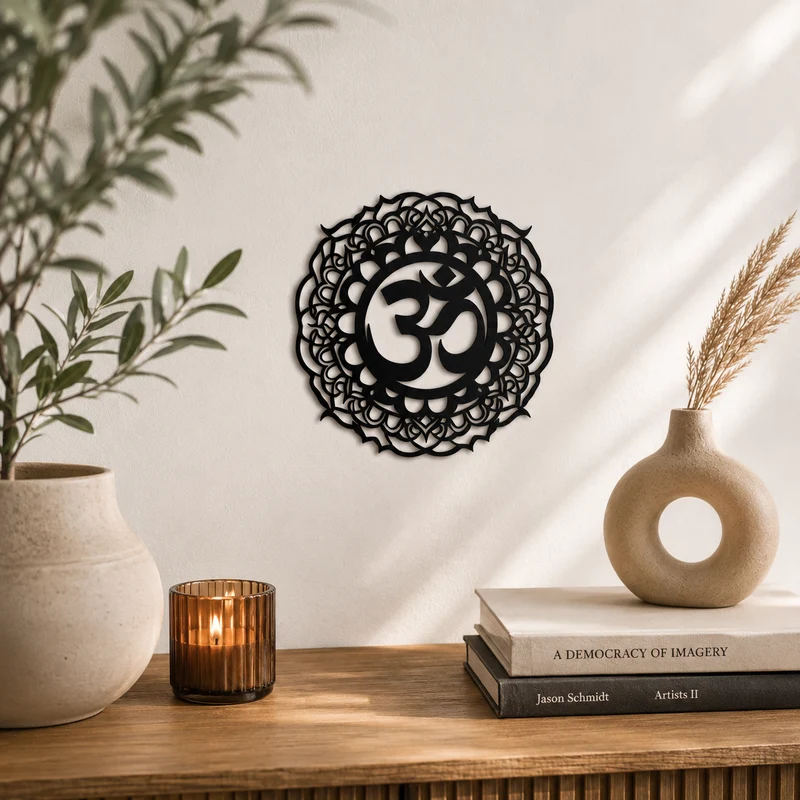 Mandala Om Schild