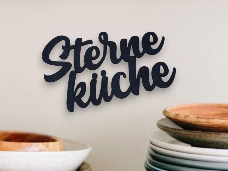 Sterneküche Schild