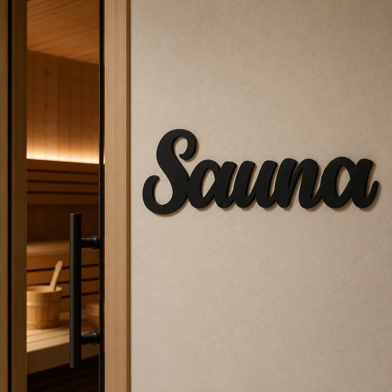 Sauna Türschild