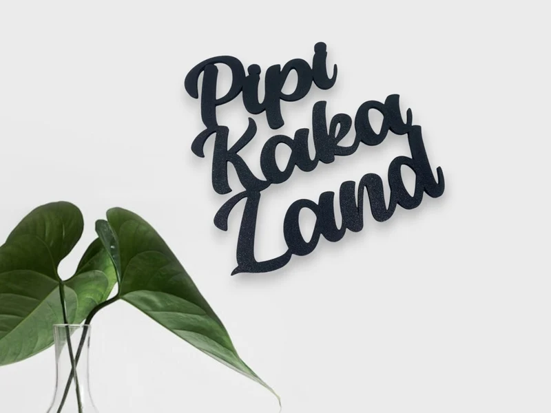 Pipi Kaka Land Türschild