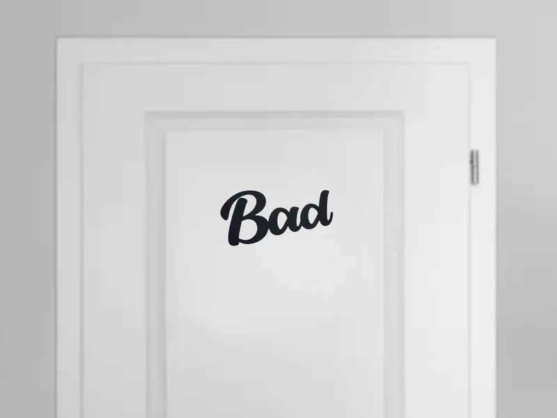 Bad Türschild