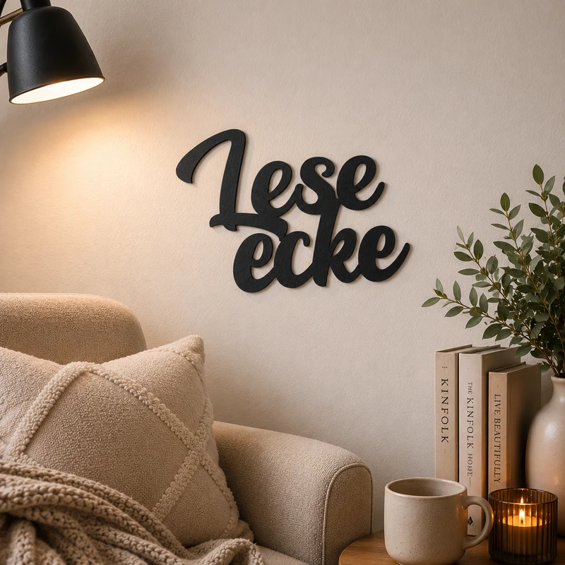 Leseecke Schild