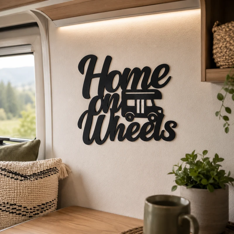 Home on Wheels Schild