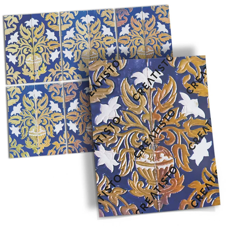 Musterfolie Fliesenaufkleber Set [rechteckig] - Design: Golden Twenties