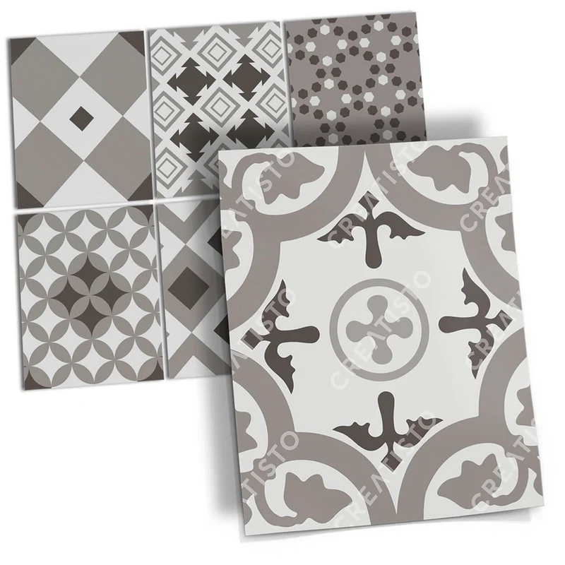 Musterfolie Fliesenaufkleber Set [rechteckig] - Design: Classic Elegance