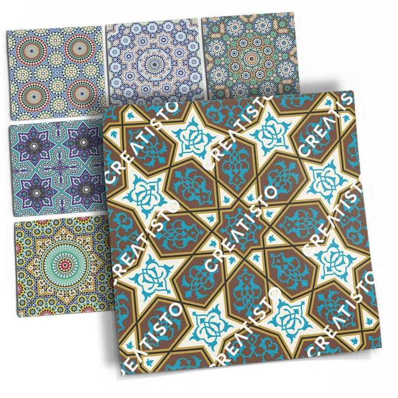 Musterfolie Fliesenaufkleber Set - Design: Orientalisches Mosaik