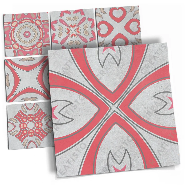 Musterfolie Fliesenaufkleber Set - Design: Strawberry Cheese Tile