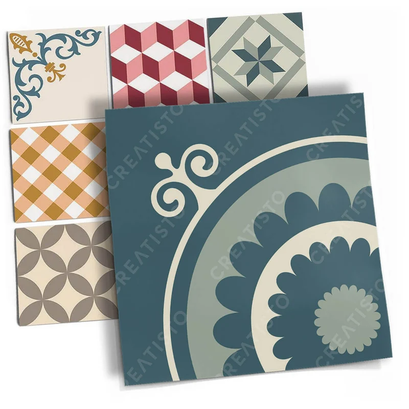 Musterfolie Fliesenaufkleber Set - Design: Swedish Tiles
