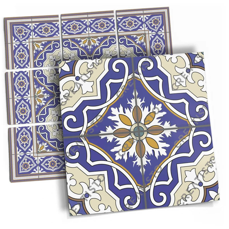 Musterfolie Fliesenaufkleber Set - Design: Arabic Tiles