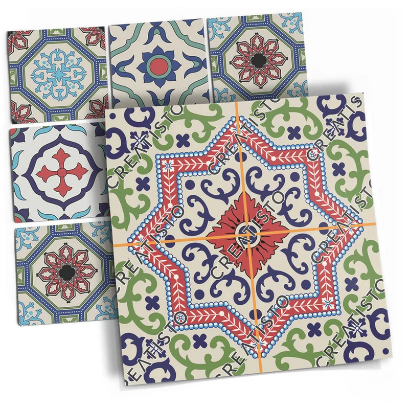 Musterfolie Fliesenaufkleber Set - Design: Bukhara Design