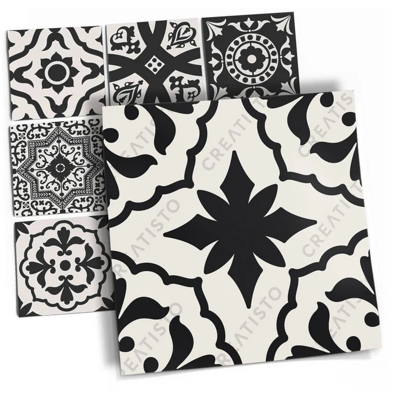 Musterfolie Fliesenaufkleber Set - Design: Autumn Mystery Black