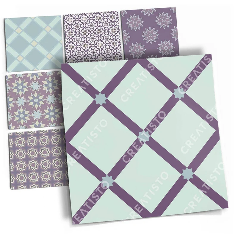 Musterfolie Fliesenaufkleber Set - Design: Pastell Pattern