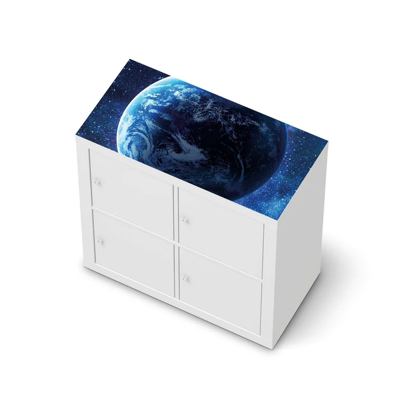 Möbelfolie IKEA Kallax Regal [oben] - Design: Planet Blue