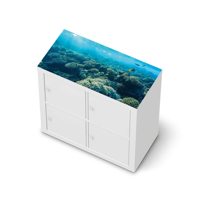 Möbelfolie IKEA Kallax Regal [oben] - Design: Underwater World