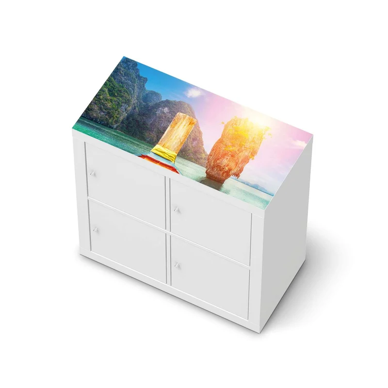 Möbelfolie IKEA Kallax Regal [oben] - Design: Blue Water Lagoon