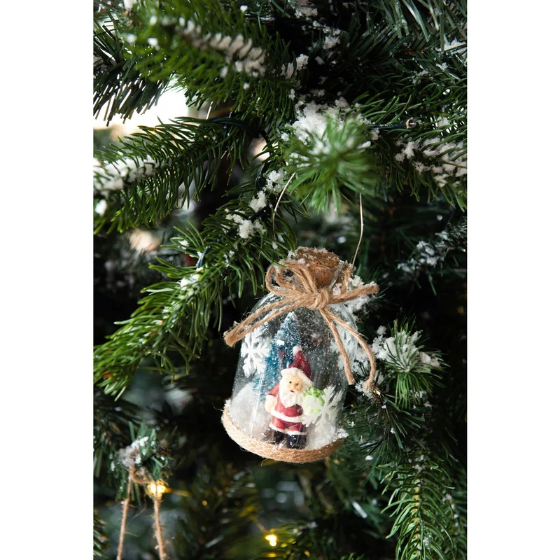 J-Line Weihnachtshänger – Glas – transparent