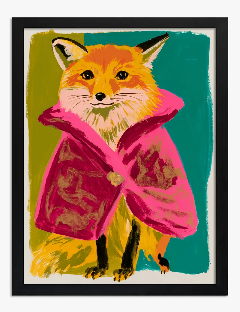 The Fox in the Pink Coat Art Print