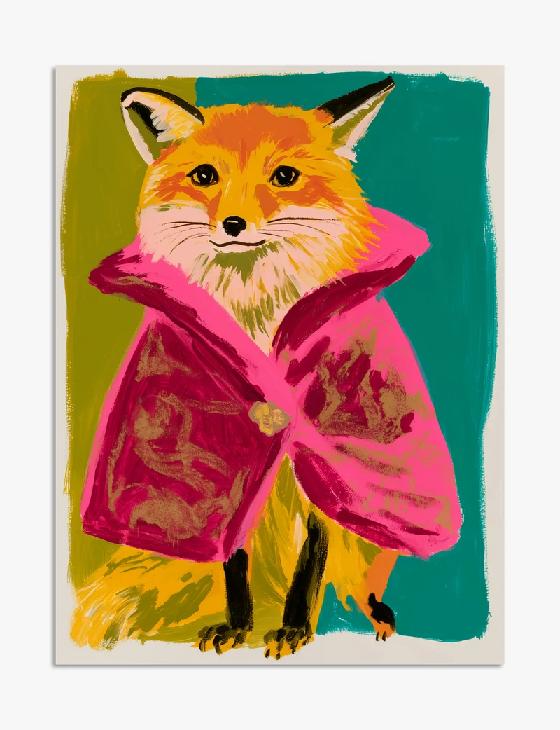 The Fox in the Pink Coat Art Print