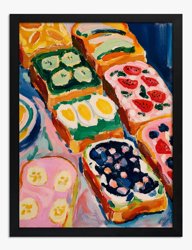 Fauvist Toast Still Life Art Print