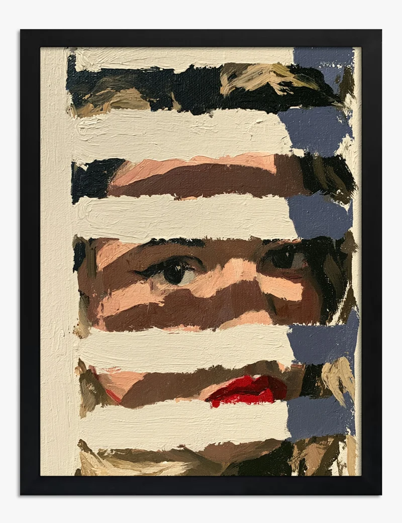 Painted Window Portrait Art Print