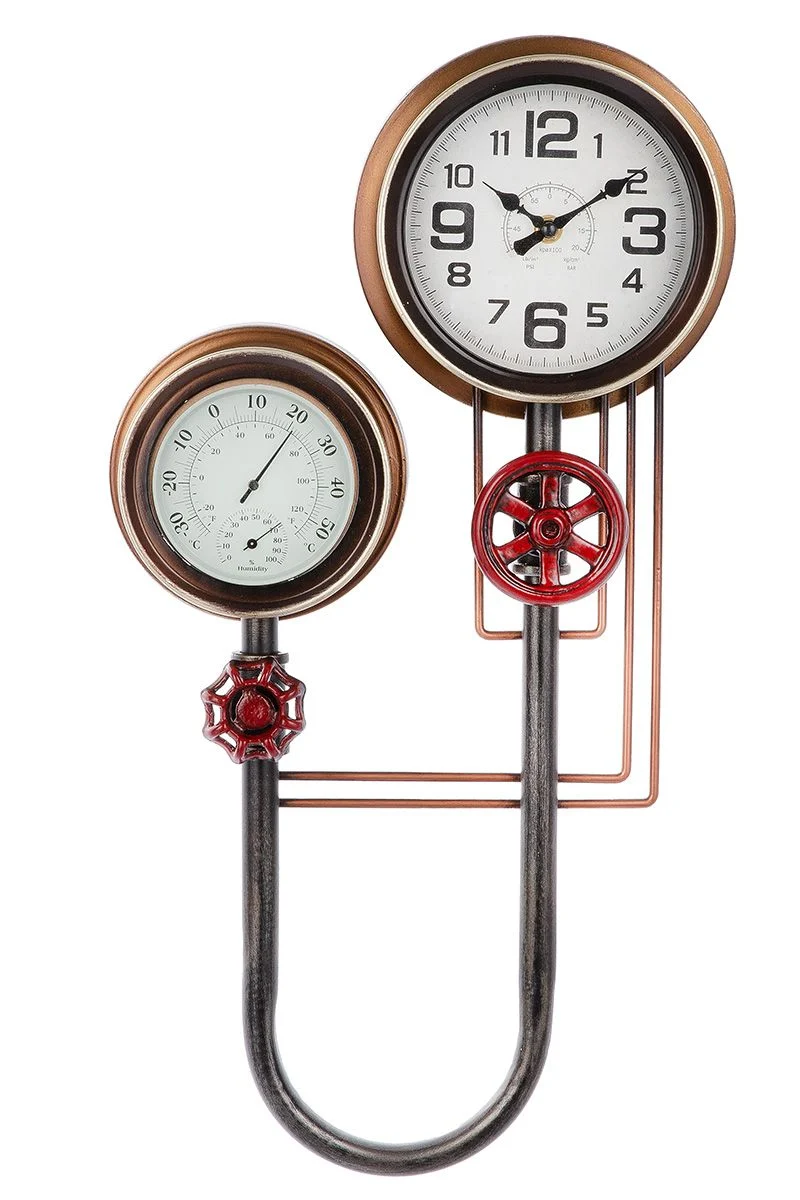 Wanduhr Adega mit Thermometer und Hygrometer Industrie Design