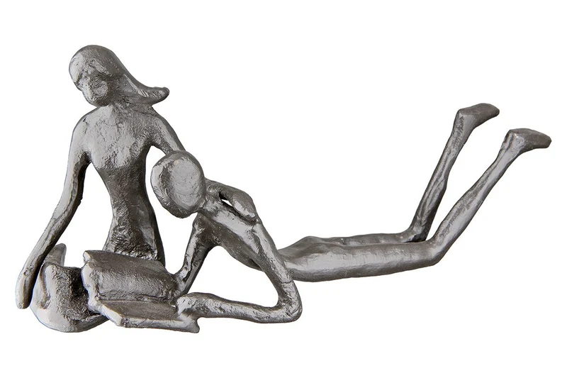 Entdecken Sie Nähe - 'Time Together' Skulptur aus Eisen | Einzigartiges Kunstwerk für den modernen Raum