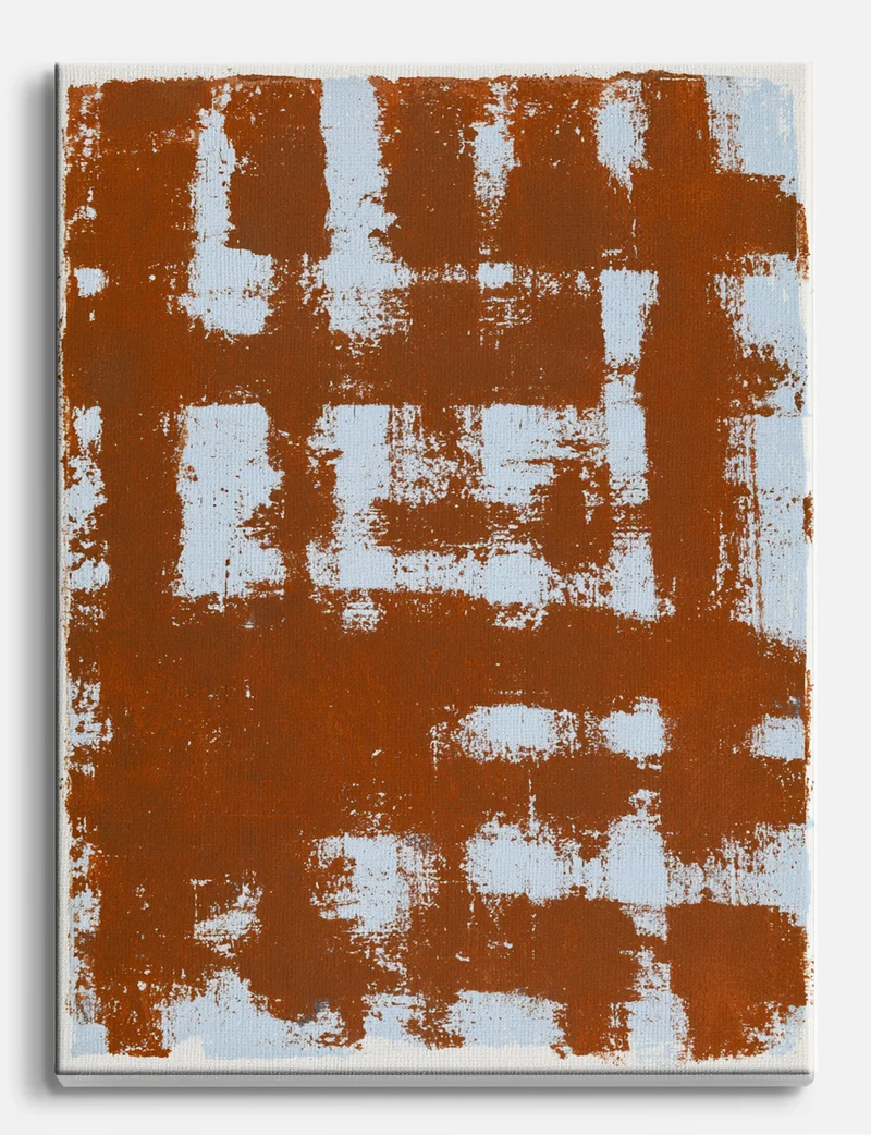Rust Grid No. 4 Canvas Print