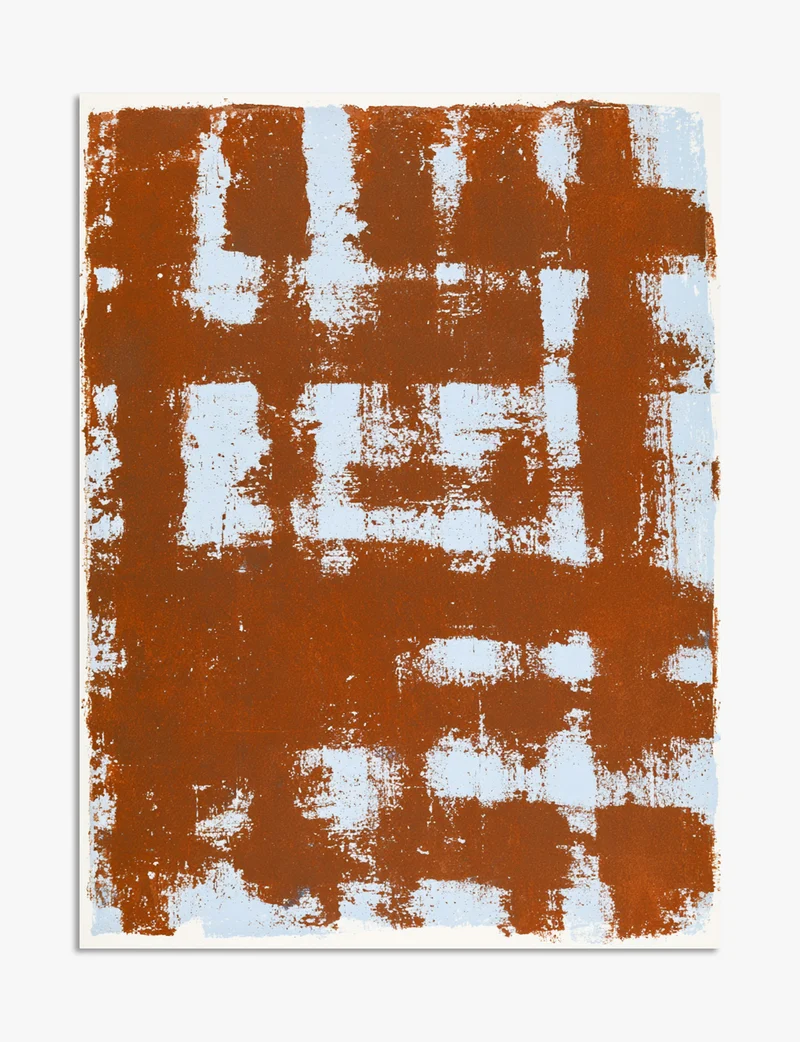 Rust Grid No. 4 Art Print