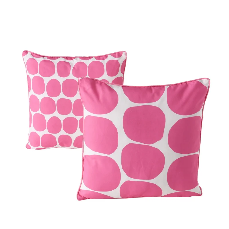 Dekokissen Bliss Geo Pink Weiss 2er Set