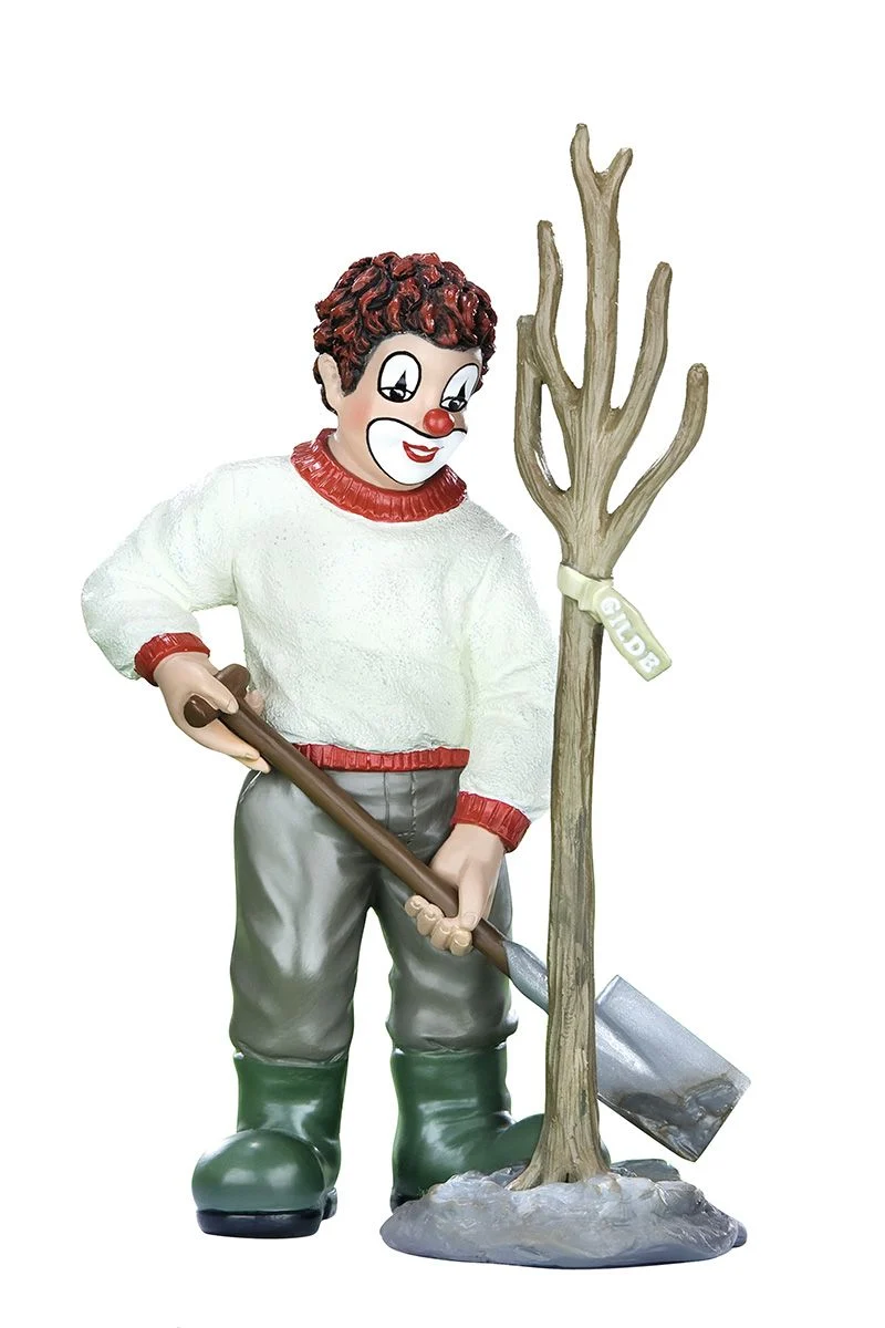 Handgefertigte Gilde Clown Figur 'Der Lebensbaum', Kunstharz, 15 cm