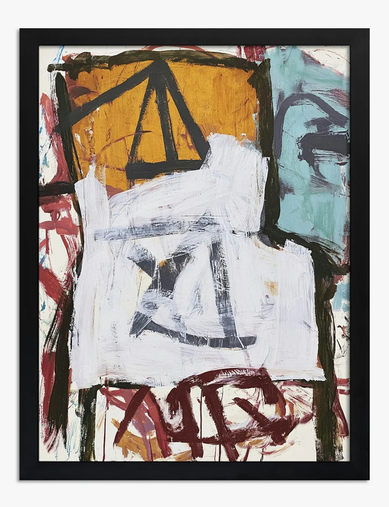 Painted Chair, Broken Lines Art Print